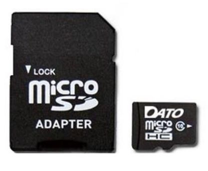  Зображення Карта пам`ятi MicroSDHC 8GB UHS-I Class 10 Dato + SD-adapter (DTTF008GUIC10) 